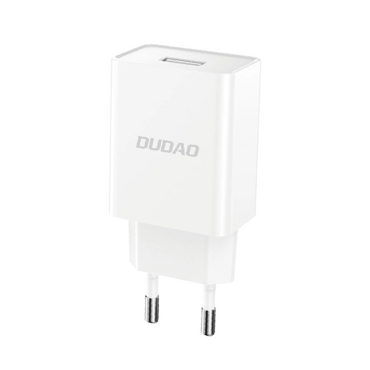 Verkkolaturi USB-C-kaapelilla Dudao A4EU, 10W, 2.1A, 1 x USB-A, Valkoinen