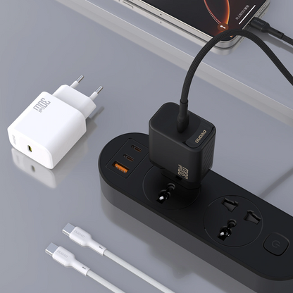 Dudao A27PCEU USB-C Cable Wall Charger, 30W, 3A, 1 x USB-C, Black