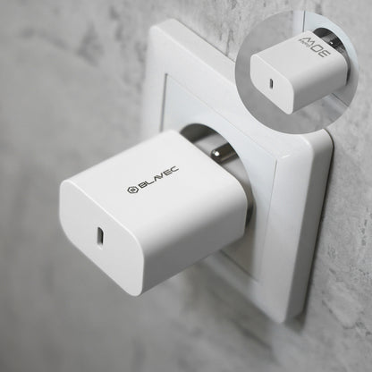Blavec BC-14 -verkkovirtalaturi USB-C-kaapelilla, 30 W, 3 A, 1 x USB-C, valkoinen