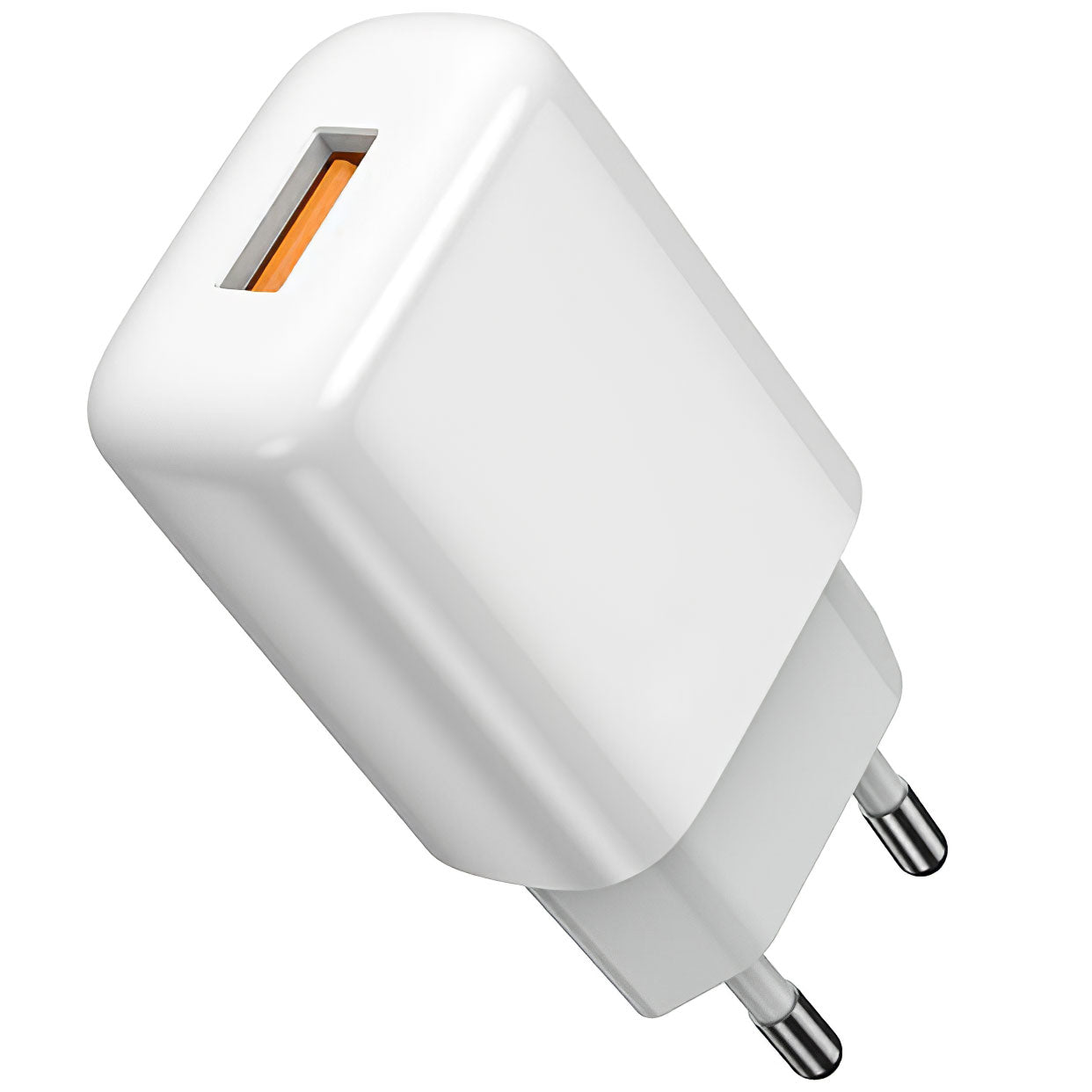 Prestico F7S Network Charger with Lightning Cable, 12W, 2.4A, 1 x USB-A, White 
