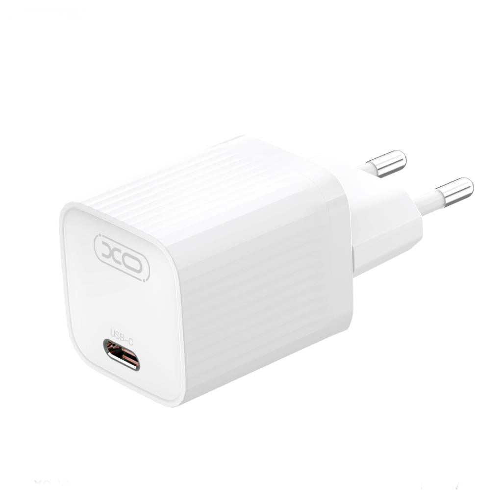 Verkkolaturi USB-C-kaapelilla XO Design L148, 30W, 3A, 1 x USB-C, Valkoinen