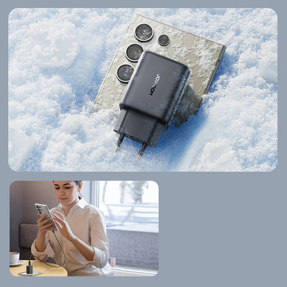 Verkkolaturi USB-C-kaapelilla Joyroom JR-TCF23, 25W, 3A, 1 x USB-C, Musta