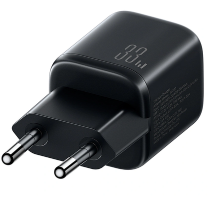 Verkkolaturi USB-C-kaapelilla Joyroom JR-TG7, 33W, 3A, 1 x USB-A - 1 x USB-C, Musta