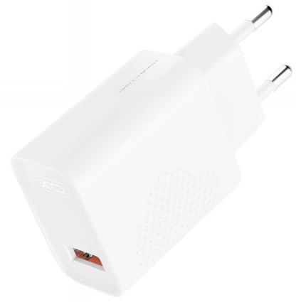 Verkkolaturi USB-C-kaapelilla XO Design L159, 18W, 3A, 1 x USB-A, Valkoinen