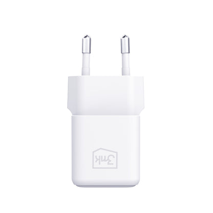 Verkkolaturi USB-C-kaapelilla 3MK Hyper, 25W, 3A, 1 x USB-C, Valkoinen