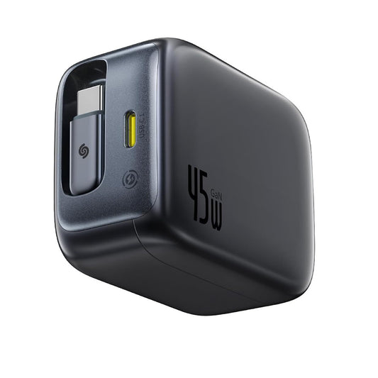 Verkkolaturi USB-C-kaapelilla Baseus EnerCore CJ11, 45W, 3A, 1 x USB-C, Musta Z0004800