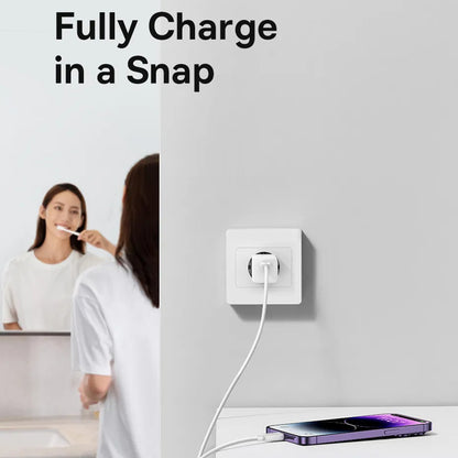 Verkkolaturi USB-C-kaapelilla Baseus GaN Mini 1C, 30W, 3A, 1 x USB-C, Sininen P10110902313-00