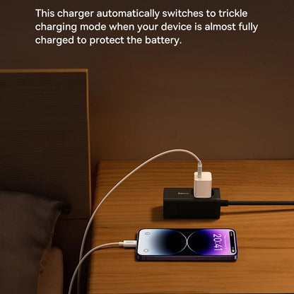 Verkkolaturi USB-C-kaapelilla Baseus GaN Mini 1C, 30W, 3A, 1 x USB-C, Sininen P10110902313-00