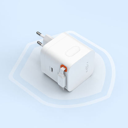 Fixed Network Charger with USB-C Cable, 65W, 3.25A, 1 x USB-C, Black
