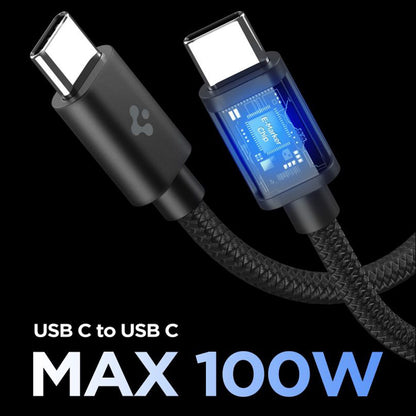 Verkkolaturi USB-C-kaapelilla Spigen EE451EU Essential, 45W, 3A, 1 x USB-C, Musta ACH09474