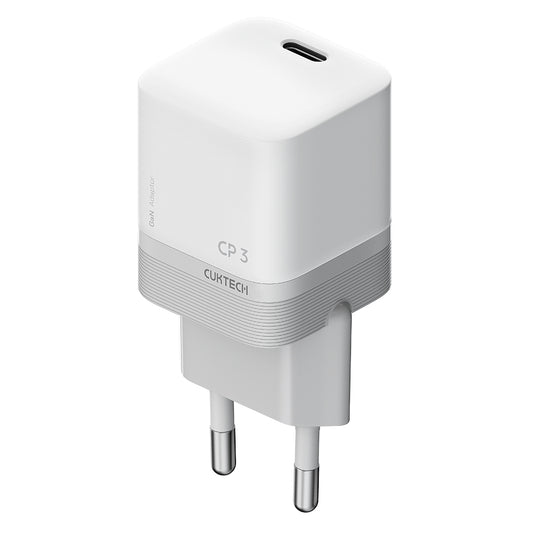 Cuktech verkkolaturi, 40W, 3A, 1 x USB-C, valkoinen CKAC301SEUWH