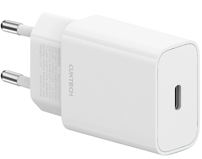 Cuktech HA716C verkkolaturi, 20W, 3A, 1 x USB-C, valkoinen