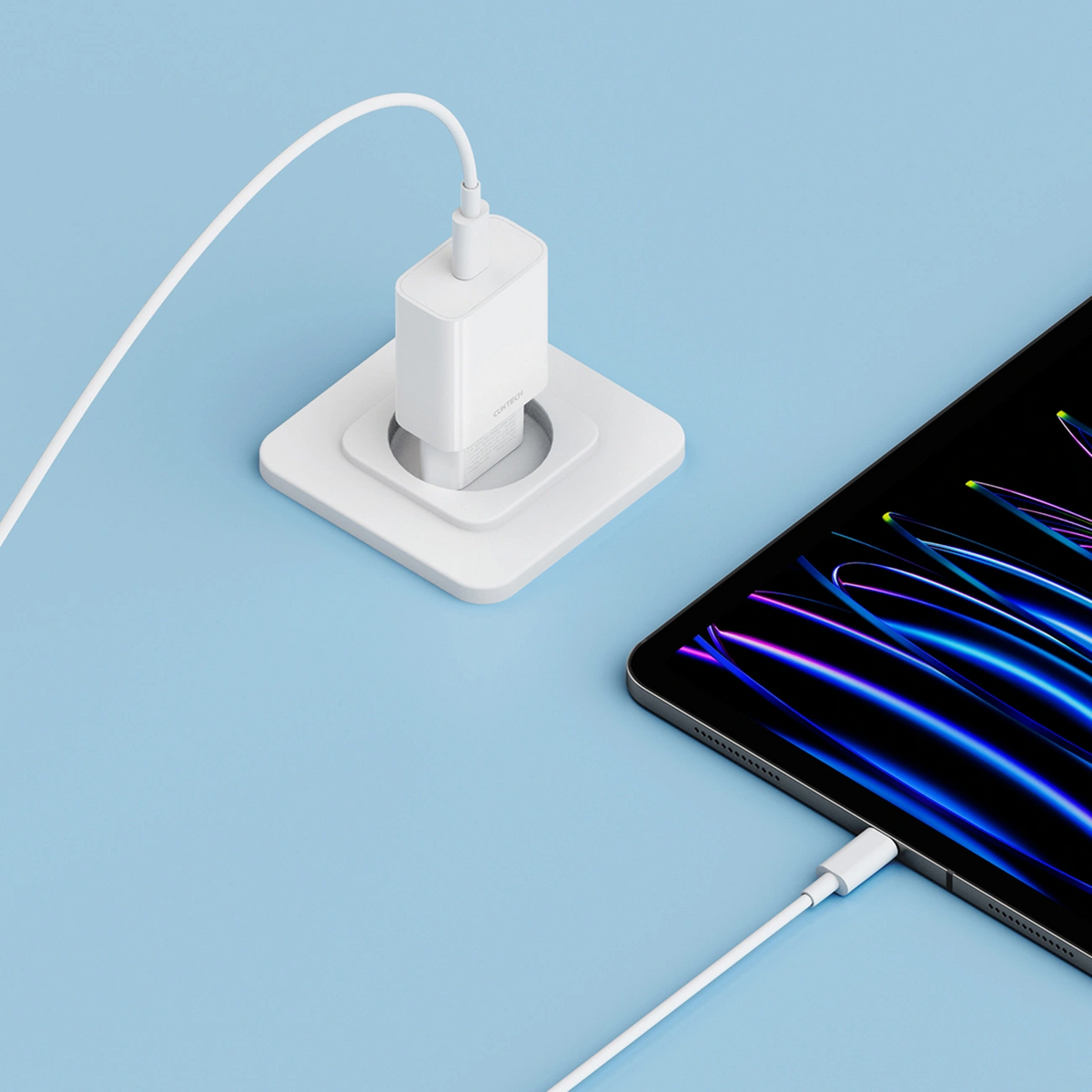 Cuktech HA716C verkkolaturi, 20W, 3A, 1 x USB-C, valkoinen