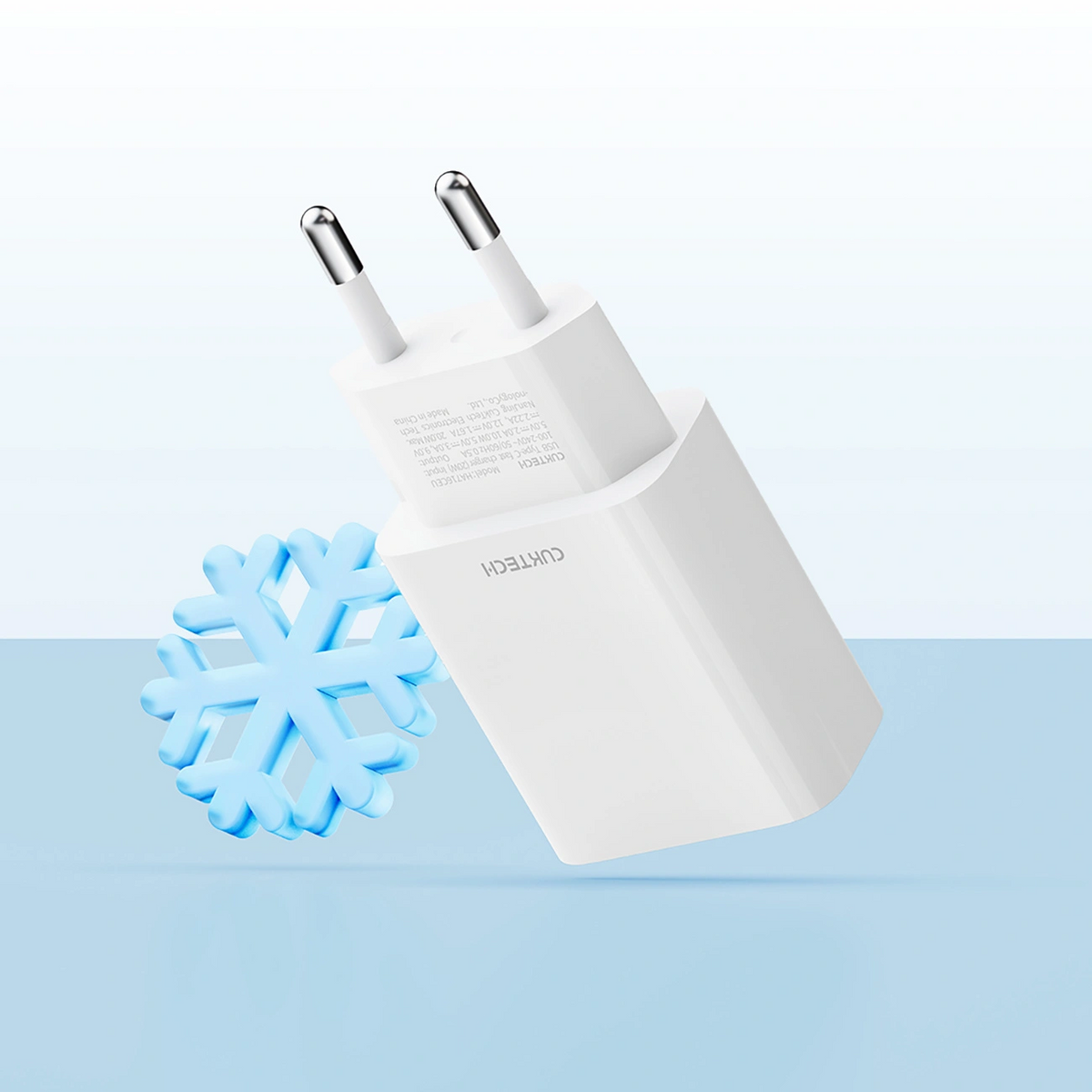 Cuktech HA716C verkkolaturi, 20W, 3A, 1 x USB-C, valkoinen