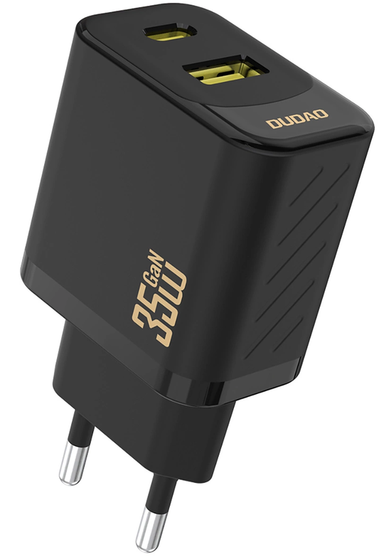 Dudao A27 Max verkkolaturi, 35W, 1 x USB-A - 1 x USB-C, Musta
