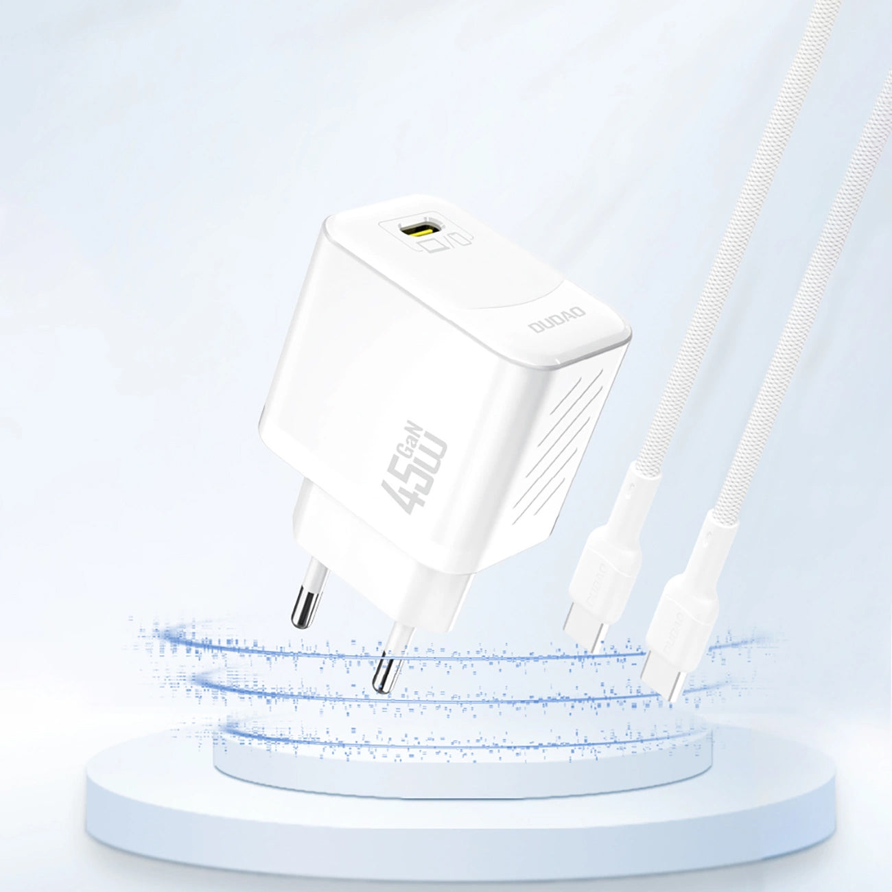 Dudao A28 Verkkolaturi, 45W, 3A, 1 x USB-C, Valkoinen