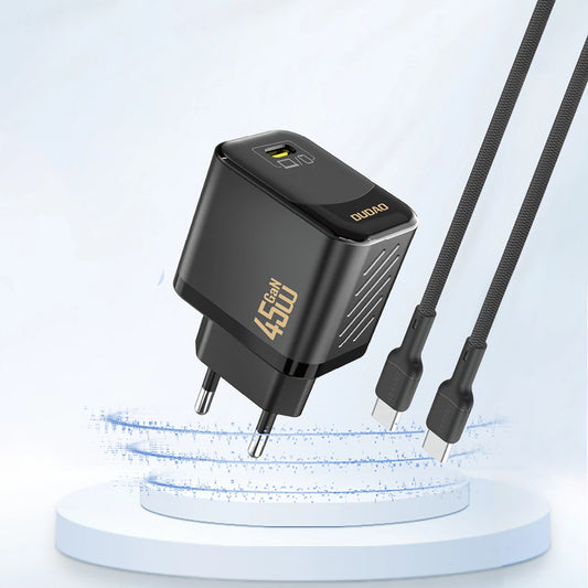Dudao A28 Verkkolaturi, 45W, 3A, 1 x USB-C, Musta