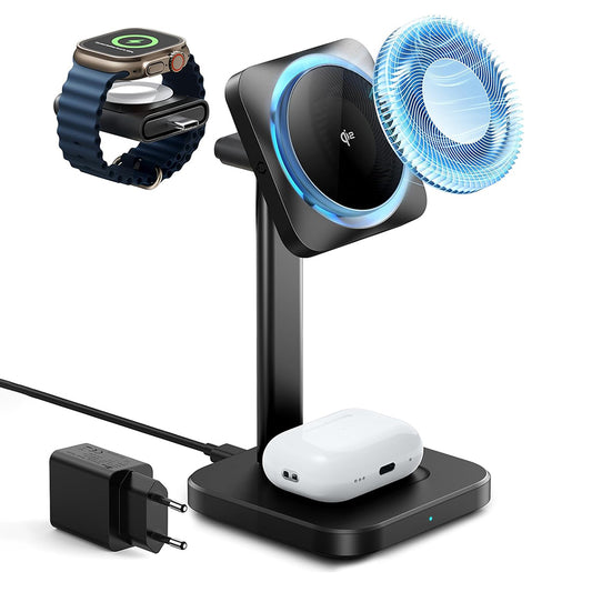 ESR CryoBoost 3in1 langaton laturi, 25W, 1.67A, Musta