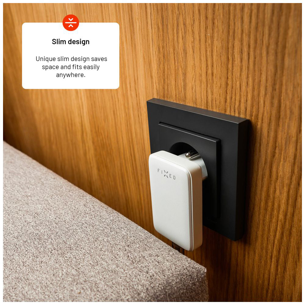 Verkkolaturi Fixed, 30W, 3A, 1 x USB-C, Valkoinen