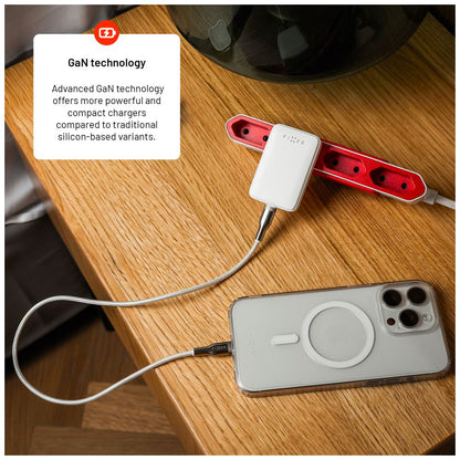 Verkkolaturi Fixed, 30W, 3A, 1 x USB-C, Valkoinen