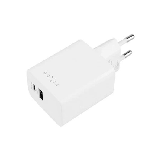Verkkolaturi Fixed Mini, 45W, 3A, 1 x USB-A - 1 x USB-C, Valkoinen