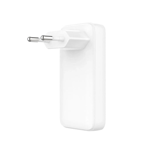 Verkkolaturi Fixed Slim, 45W, 3A, 2 x USB-C, Valkoinen