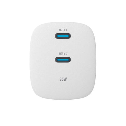 Verkkolaturi Forever TC-05-35CC, 35W, 3A, 2 x USB-C, Valkoinen