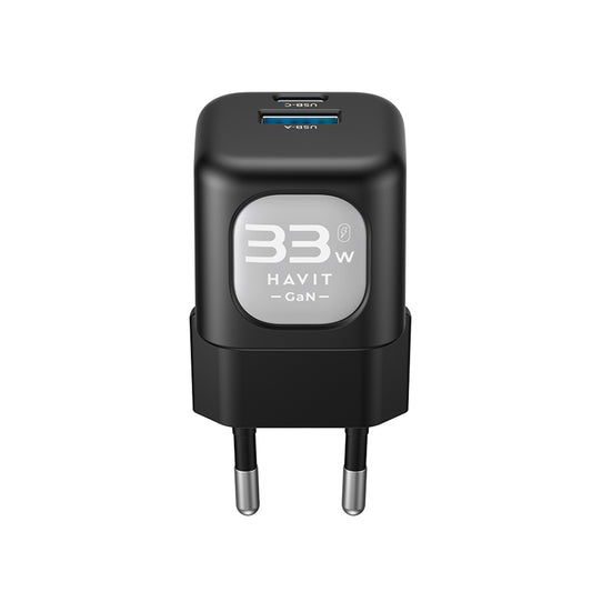 Verkkolaturi HAVIT UC230, 33W, 3A, 1 x USB-A - 1 x USB-C, Pinkki