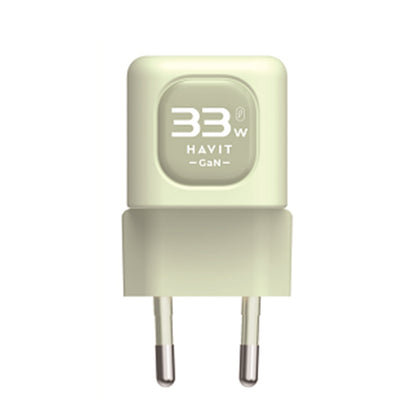 HAVIT UC230 Verkkolaturi, 33W, 3A, 1 x USB-A - 1 x USB-C, Vihreä
