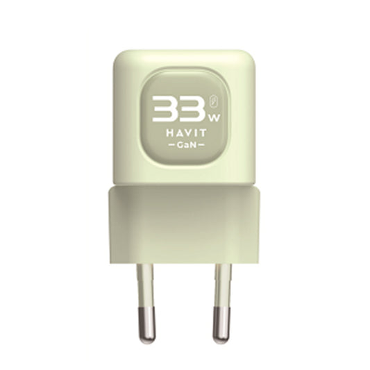 HAVIT UC230 Verkkolaturi, 33W, 3A, 1 x USB-A - 1 x USB-C, Vihreä