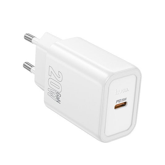 HOCO N60 Verkkolaturi, 20W, 3A, 1 x USB-C, Valkoinen