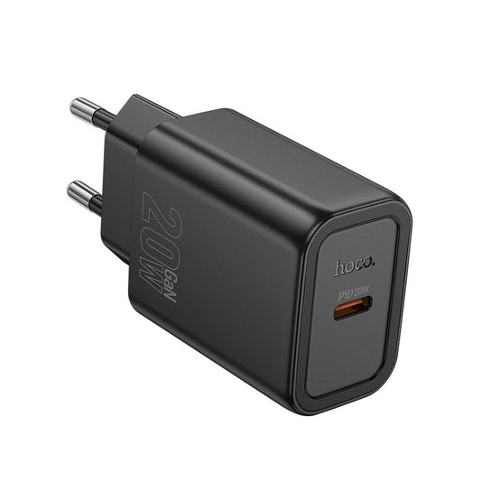 HOCO N60 Verkkolaturi, 20W, 3A, 1 x USB-C, Musta