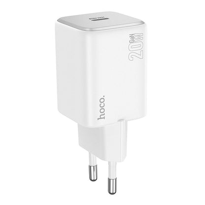 HOCO N40 Verkkolaturi, 20W, 3A, 1 x USB-C, Valkoinen