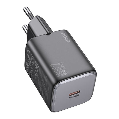 HOCO N40 Verkkolaturi, 20W, 3A, 1 x USB-C, Musta