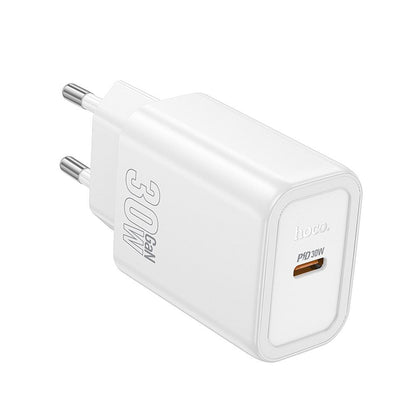 HOCO N62 Verkkolaturi, 30W, 3A, 1 x USB-C, Valkoinen