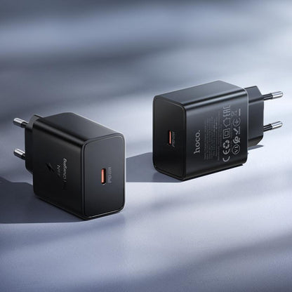 Verkkolaturi HOCO N77, 45W, 3A, 1 x USB-C, Musta