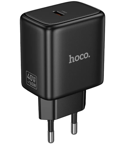 Verkkolaturi HOCO N83, 40W, 3A, 1 x USB-C, Musta
