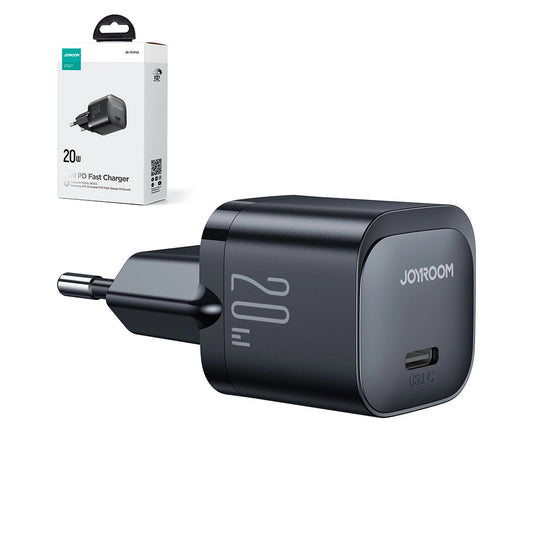 Joyroom JR-TCF02 Verkkolaturi, 20W, 3A, 1 x USB-C, Musta