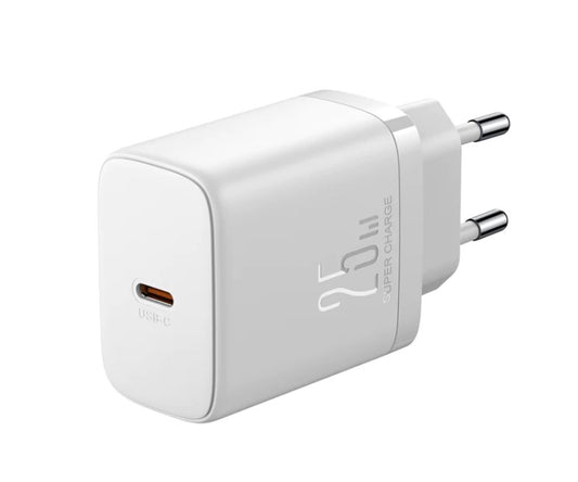 Joyroom verkkolaturi JR-TCF11, 25W, 3A, 1 x USB-C, valkoinen 