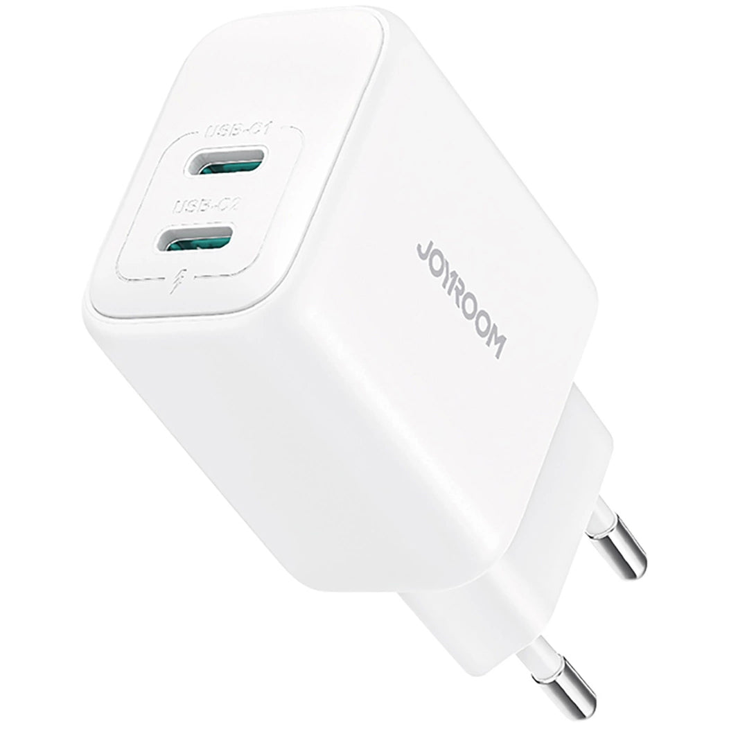Joyroom JR-TCF12 Verkkolaturi, 20W, 3A, 2 x USB-C, Valkoinen