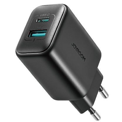 Joyroom JR-TCF13 -verkkolaturi, 25W, 3A, 1 x USB-A - 1 x USB-C, Musta