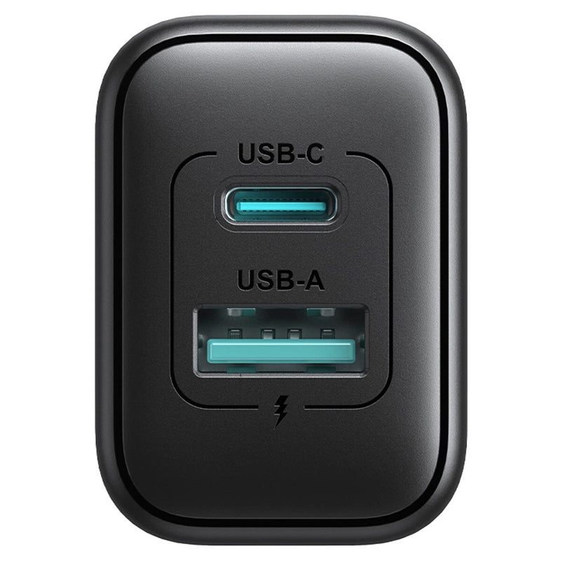Joyroom JR-TCF13 -verkkolaturi, 25W, 3A, 1 x USB-A - 1 x USB-C, Musta