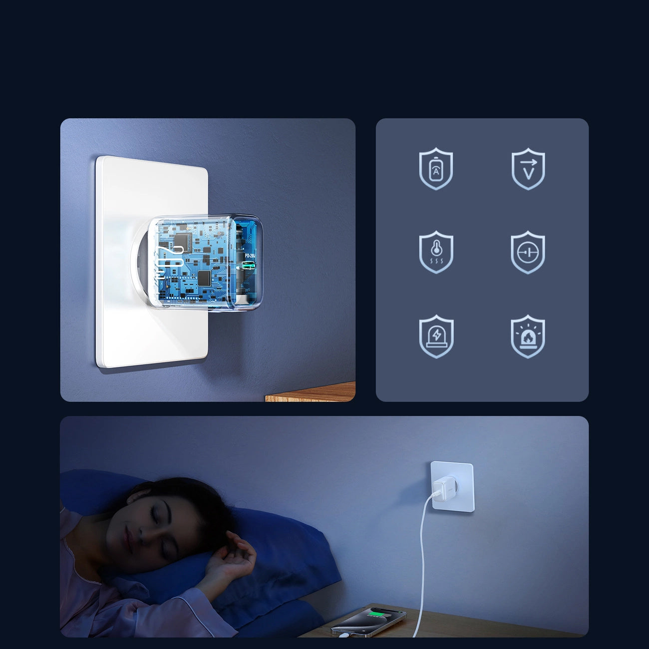 Verkkolaturi Joyroom JR-TCF20, 20W, 3A, 1 x USB-C, Valkoinen