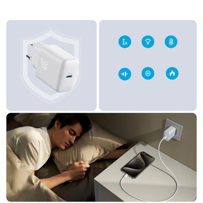 Joyroom JR-TCF24 -verkkolaturi, 30W, 3A, 1 x USB-C, Valkoinen