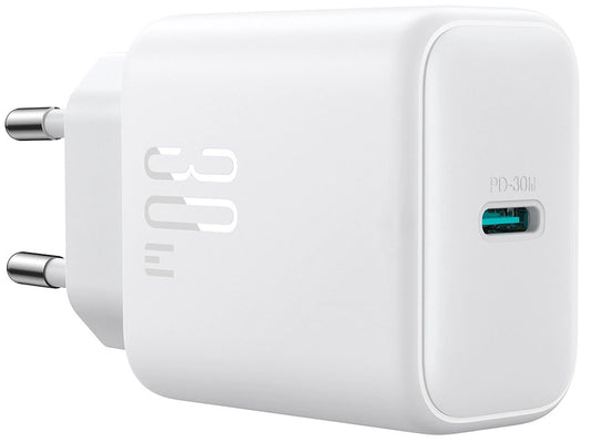 Joyroom JR-TCF24 -verkkolaturi, 30W, 3A, 1 x USB-C, Valkoinen