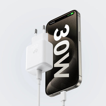 Joyroom JR-TCF24 -verkkolaturi, 30W, 3A, 1 x USB-C, Valkoinen