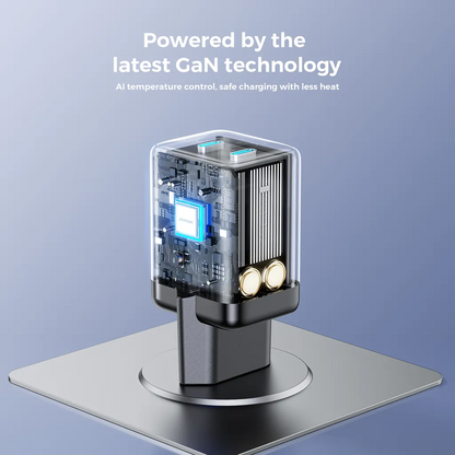 Joyroom JR-TCG17 -verkkolaturi, 45W, 3A, 2 x USB-C, Musta