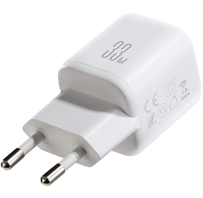 Joyroom JR-TG7 -verkkolaturi, 33W, 3A, 1 x USB-A - 1 x USB-C, Valkoinen