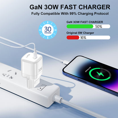 Lito LC11 Verkkolaturi, 30W, 3A, 1 x USB-C, Musta