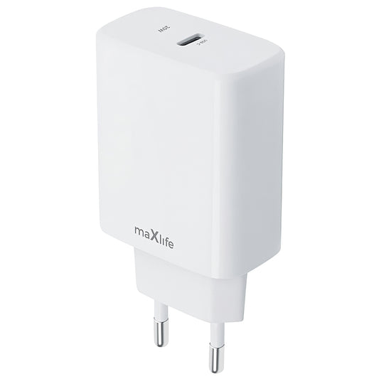 MaXlife MXTC-10-20C, 20W, 3A, 1 x USB-C, valkoinen